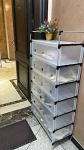 Étagère de chaussures avec couvercle anti poussière