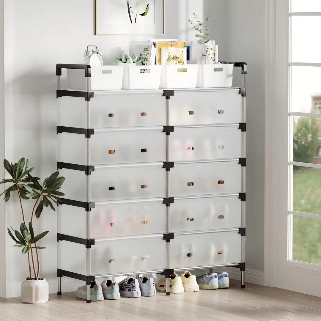 Meuble de Rangement Chaussures à 12 Casiers – Armoire