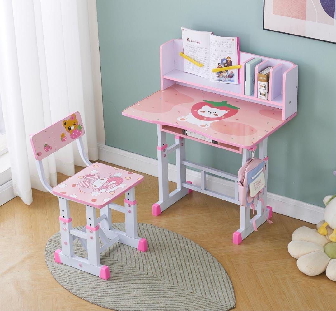 Bureau et chaise réglables pour enfants