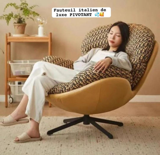 Fauteuil italien de luxe Pivotant