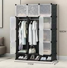 Armoire de rangement 3 Battants Avec porte chaussures en bas