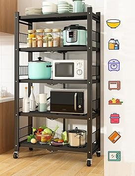 Étagère de rangement multifonctions de 5niveaux
